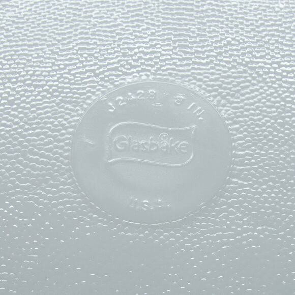 Made In The USA GLASSBAKE 8" Square Vintage Casserole Dish Blue Onion #J2428 - Picture 5 of 5